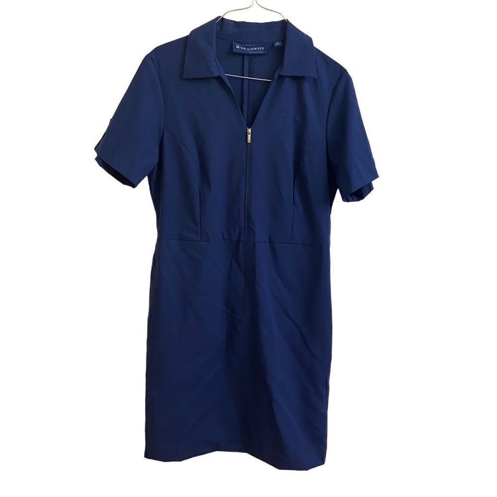 Stan Herman for US Airways by Twin Hill Heritage Blue Flight Attendant Dress 8P